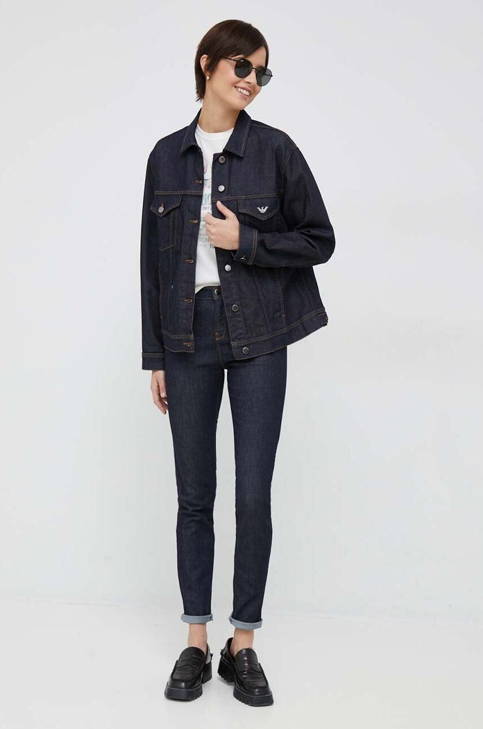 Emporio Armani geacă din denim 8N2B82.2DG5Z.NOS bleumarin AA00