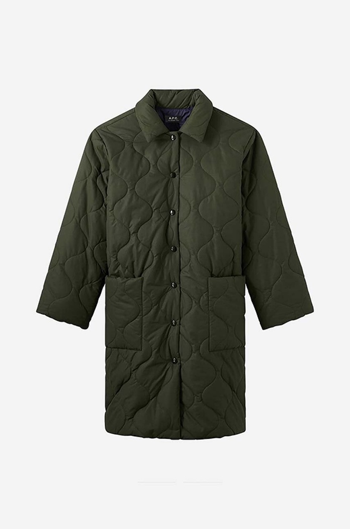 Куртка A.P.C. Manteau Sarah зелений COEZV.F01502