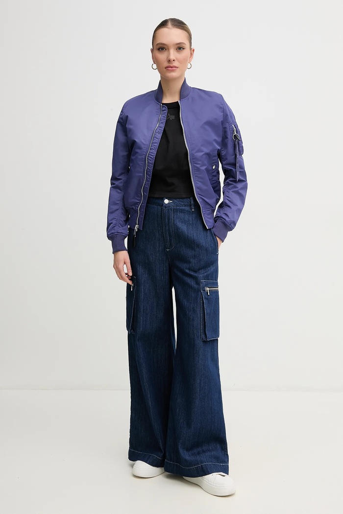 Alpha Industries geaca bomber MA-1 VF LW 156001 violet SS26
