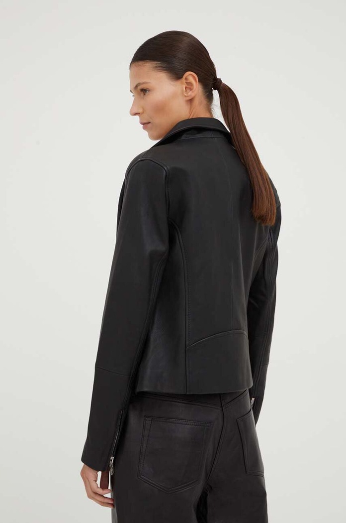 Clothing Samsoe Samsoe leather biker jacket F00008200 black
