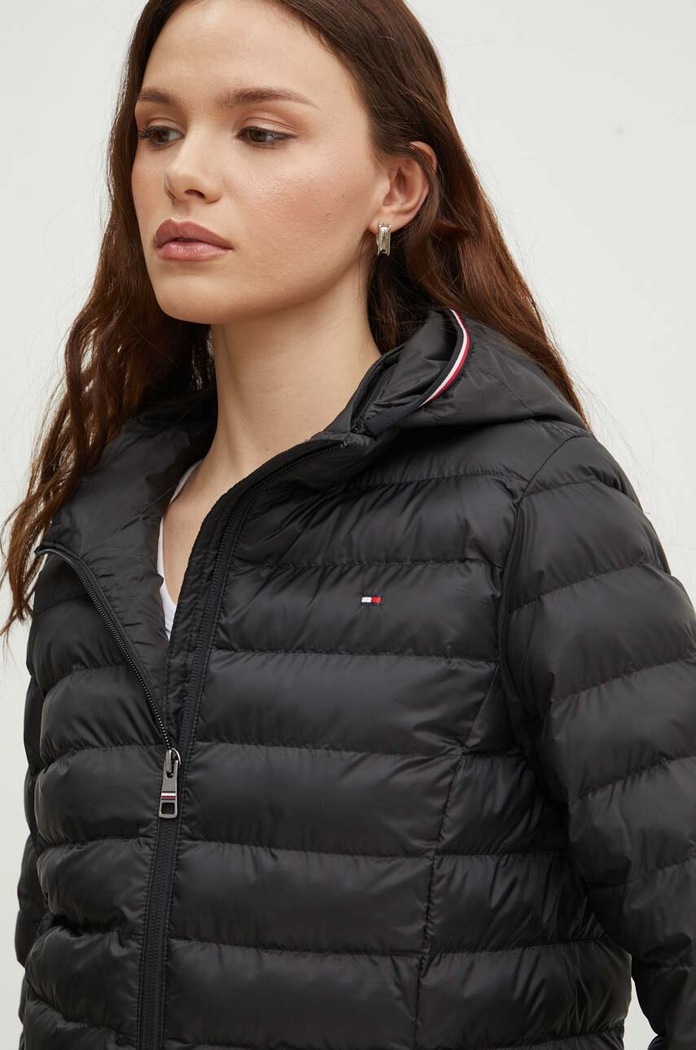Bunda Tommy Hilfiger čierna WW0WW42046
