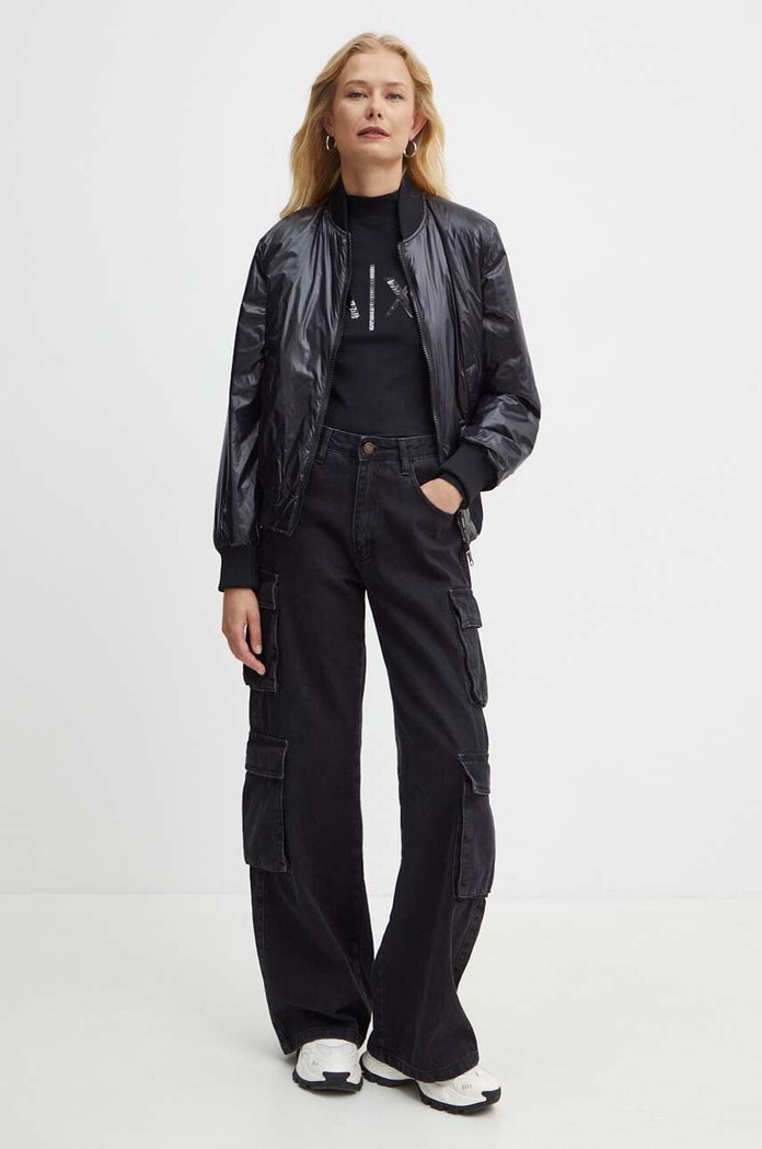 Bomber jakna Armani Exchange 8NYB55.YNYNZ.NOS crna AA00