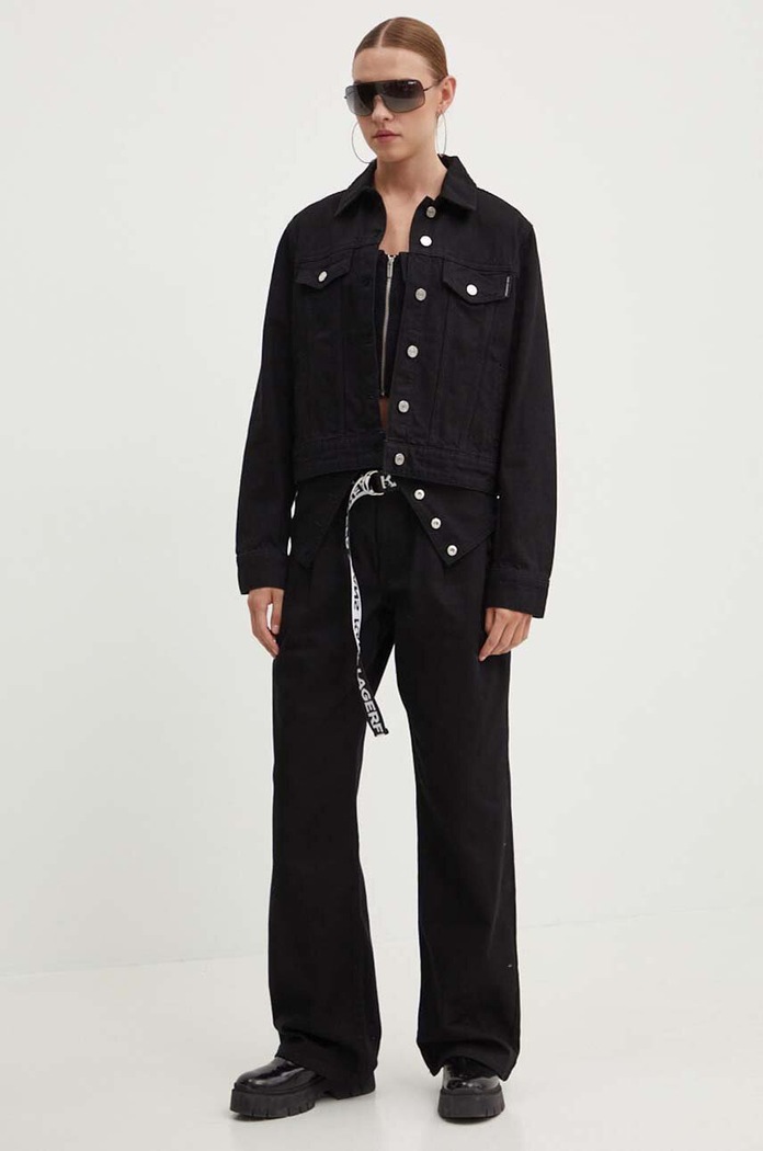 Oblečení Džínová bunda Karl Lagerfeld 236W1408 černá