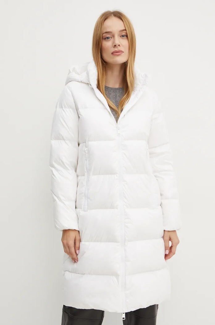Пухено яке Armani Exchange с изолация бял XW000251.AF10860.NOS