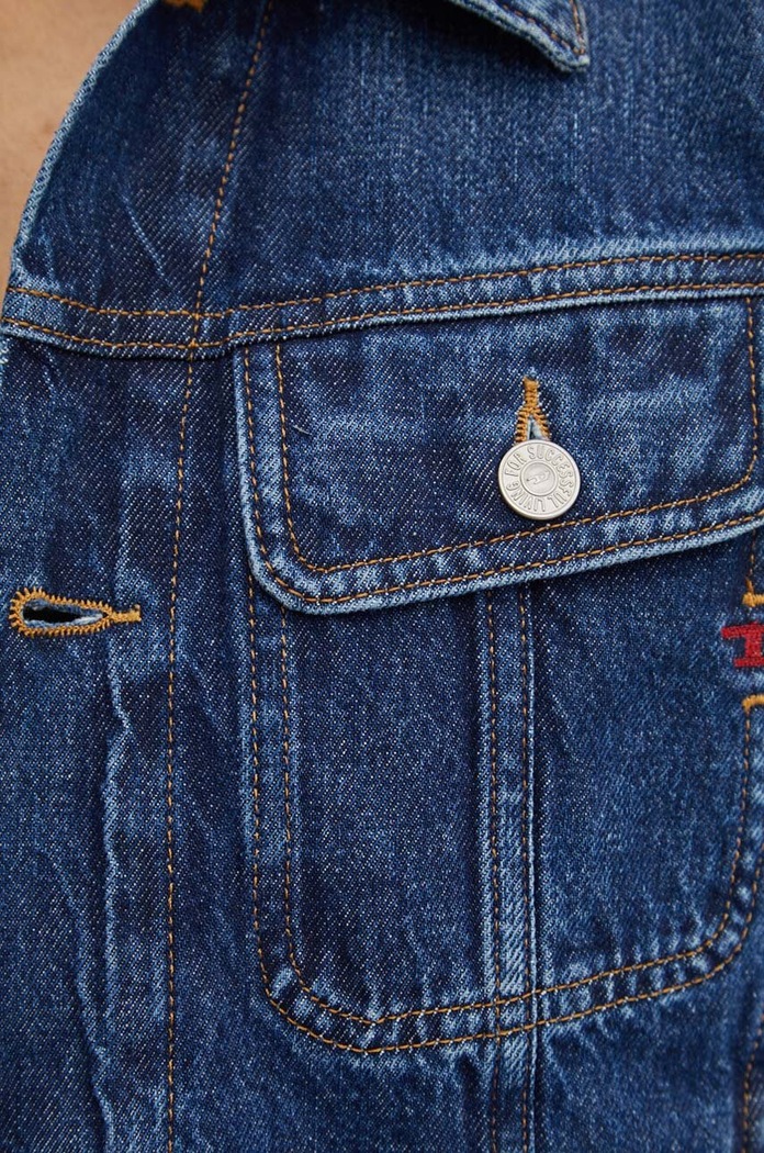 Diesel kurtka jeansowa DE-BONNY A09970.09I27 granatowy