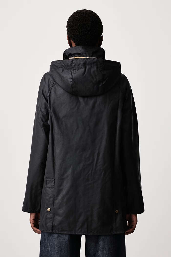 Odzież Barbour Długa kurtka damska bawełniana HIGHCLERE LWX1262 granatowy