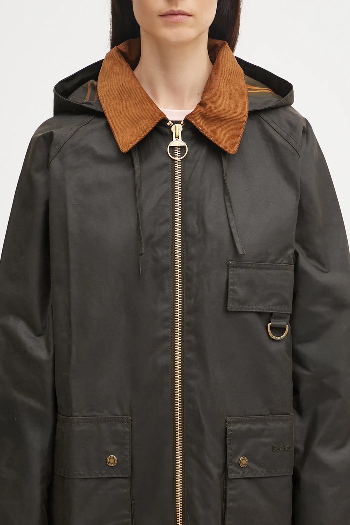 Barbour giacca Highclere Wax Jacket verde LWX1262