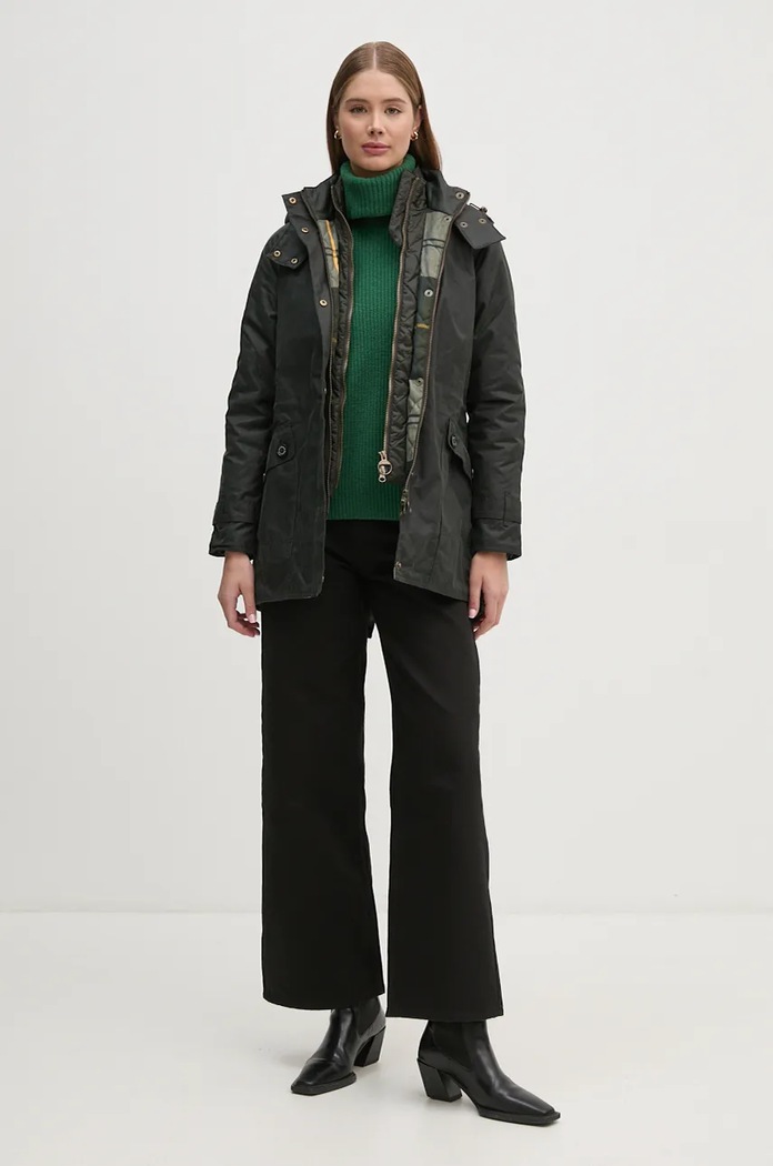Μπουφάν Barbour Cannich Wax LWX1179 πράσινο AA00