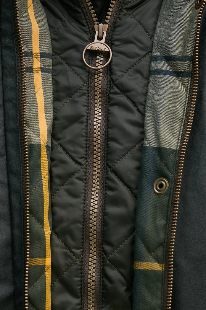 Μπουφάν Barbour Cannich Wax LWX1179 πράσινο