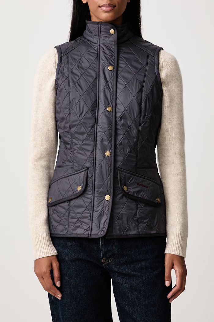 Bezrękawnik damski CAVALRY Barbour granatowy LGI0016