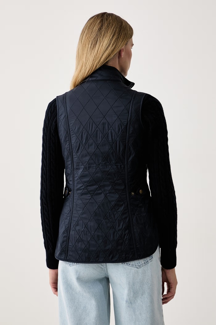 Odzież Barbour Bezrękawnik damski Wray Quilted Gilet LGI0017 granatowy
