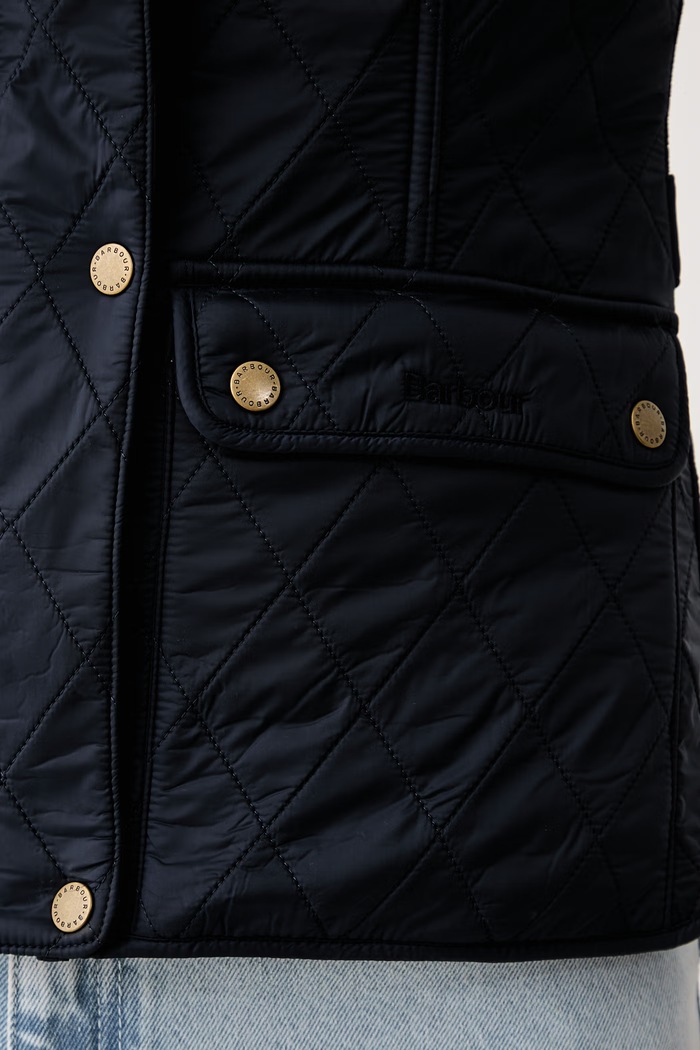 Bezrękawnik damski Wray Quilted Gilet Barbour granatowy LGI0017