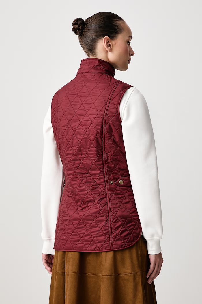 Odzież Barbour Bezrękawnik damski Wray Quilted Gilet LGI0017 bordowy