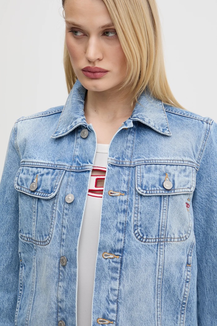 Rifľová bunda Diesel DE-BONNY JACKET modrá A09970.09I29