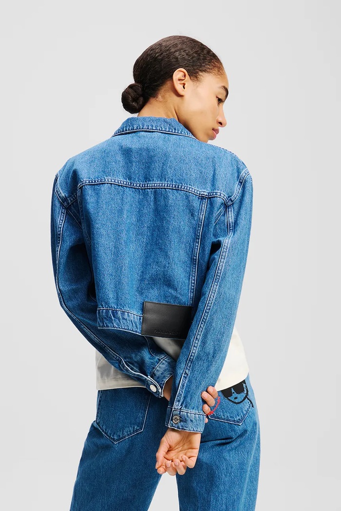 Karl Lagerfeld Kurtka jeansowa IKON A2W14041 niebieski AA00