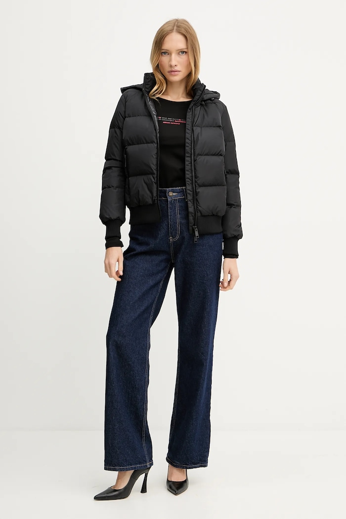 Páperová bunda Armani Exchange XW000228.AF12286.NOS čierna AA00