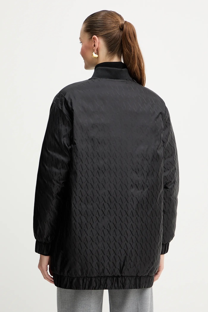 Obojstranná bunda Armani Exchange čierna XW001435.AF16628