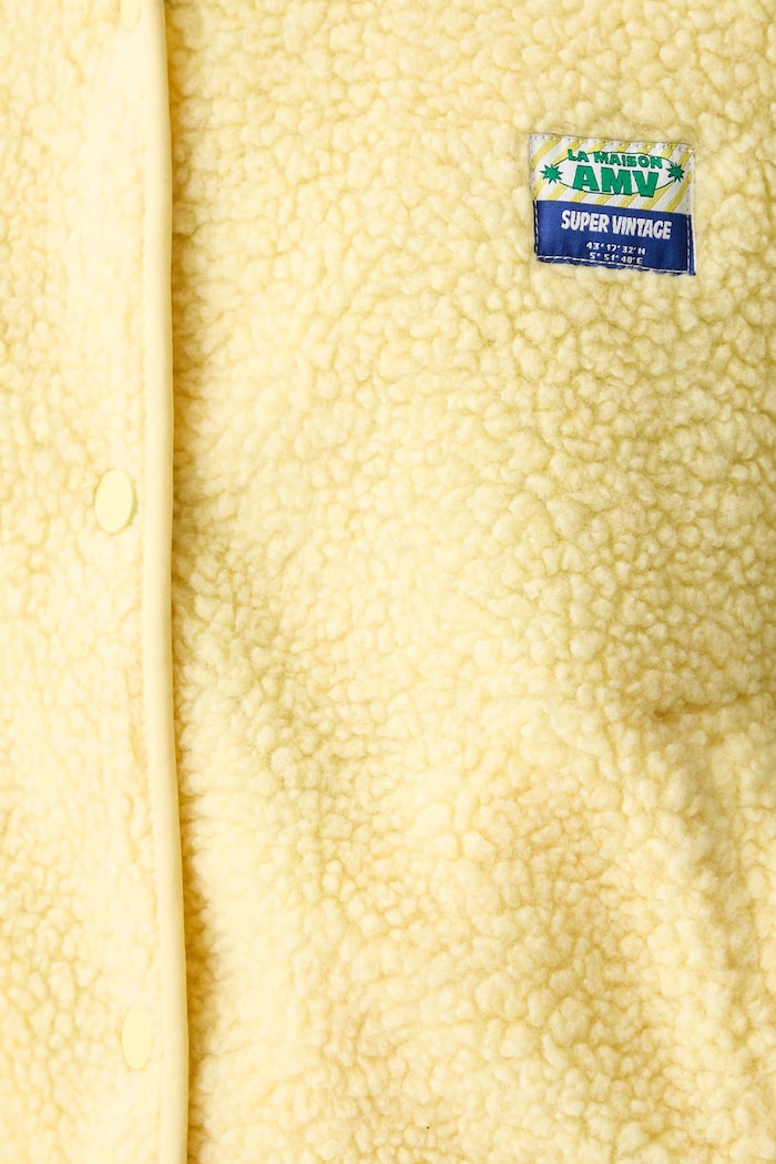 American Vintage vestă pentru femei din polar HOK16B galben