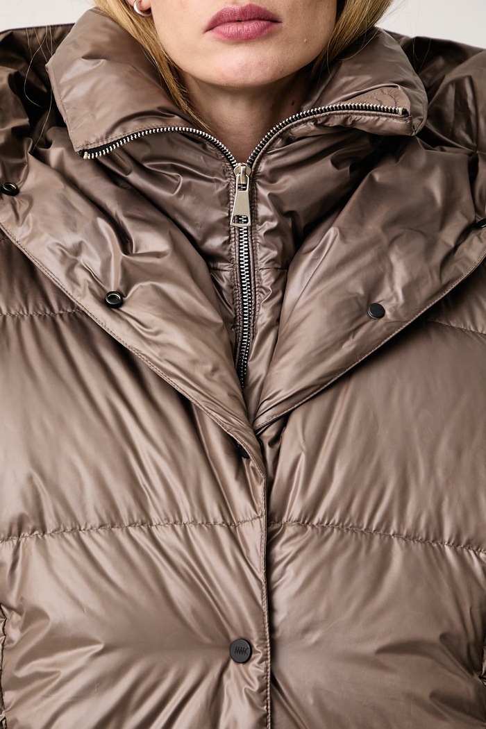 Kurtka puchowa damska MMC STUDIO brązowy OLORO.JACKET