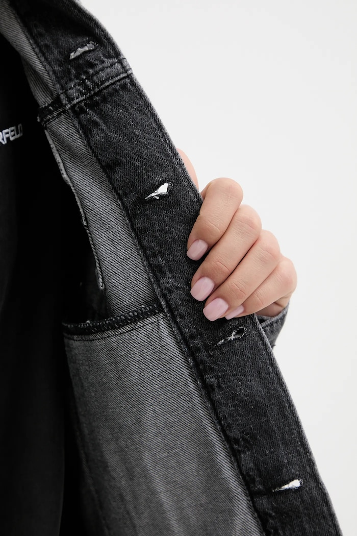 Karl Lagerfeld Jeans kurtka jeansowa bawełniana A3W14063