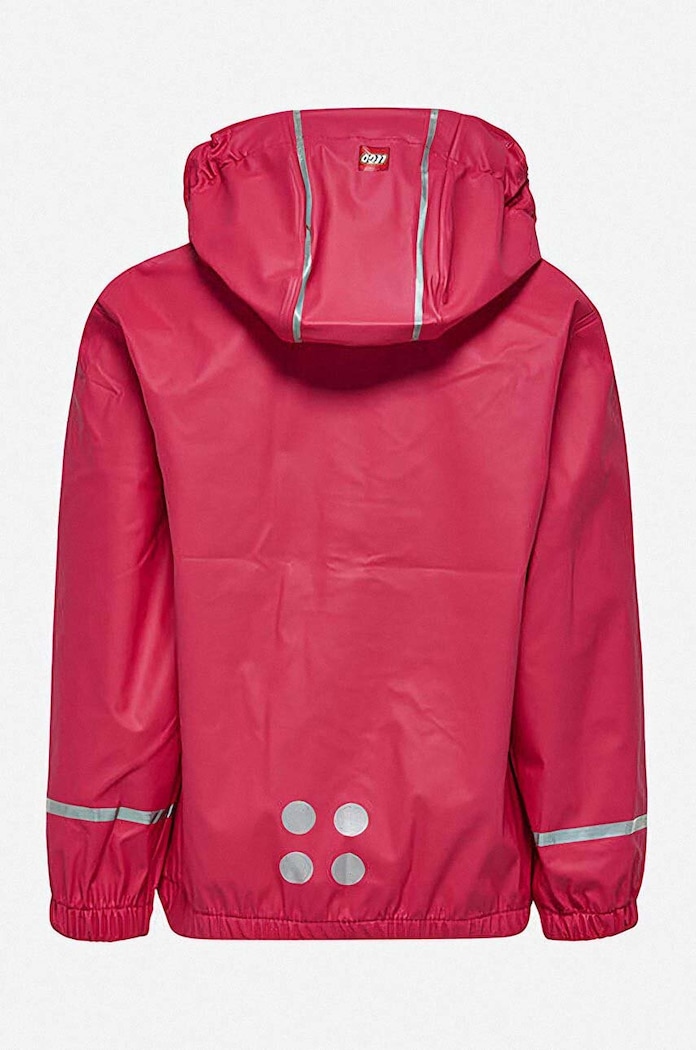 Detská nepremokavá bunda Lego Jamaica 101 Rain Jacket 19453 690 19453 ružová AA00
