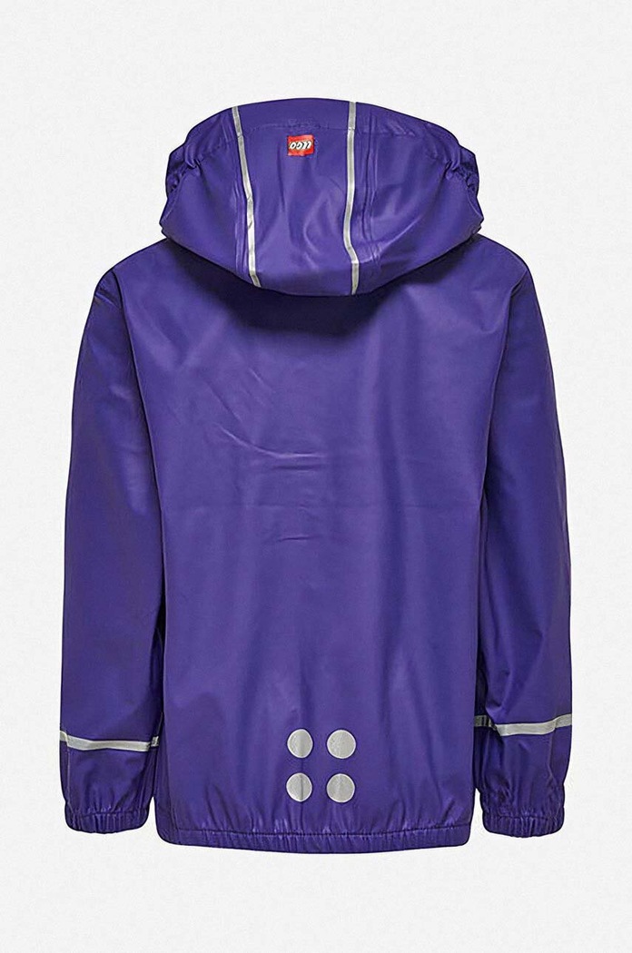 Detská nepremokavá bunda Lego Jamaica 101 Rain Jacket 19453 690 19453 fialová AA00