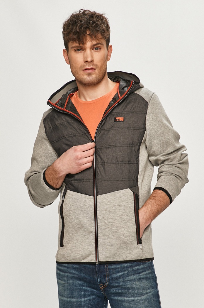 Jack & Jones - Bunda jemné zateplenie sivá 12184739
