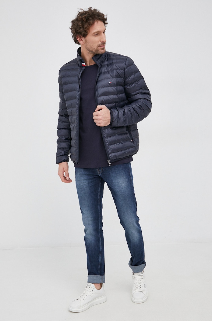 Bunda Tommy Hilfiger MW0MW18763.NOS tmavomodrá AA00