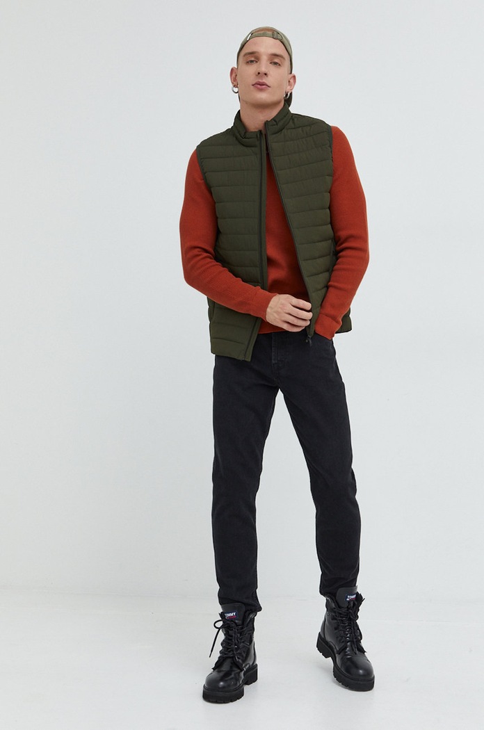 Jack & Jones bezrękawnik bez kaptura zielony 12211132.Rosin