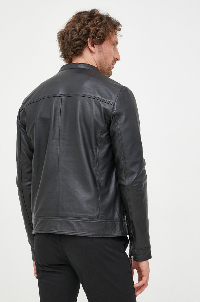 Oblečení Kožená bunda Selected Homme 16085745.Black černá