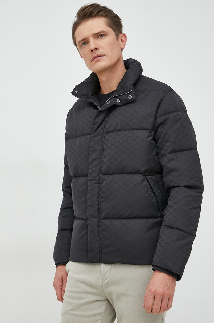 Emporio Armani kurtka puchowa bez kaptura czarny 8N1BN3.1NHQZ.NOS