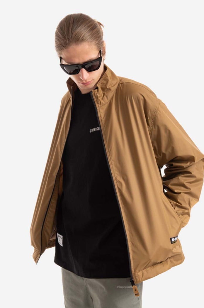 Jakna thisisneverthat Nylon Crew bez tople podstave bež TN221WOWLS03