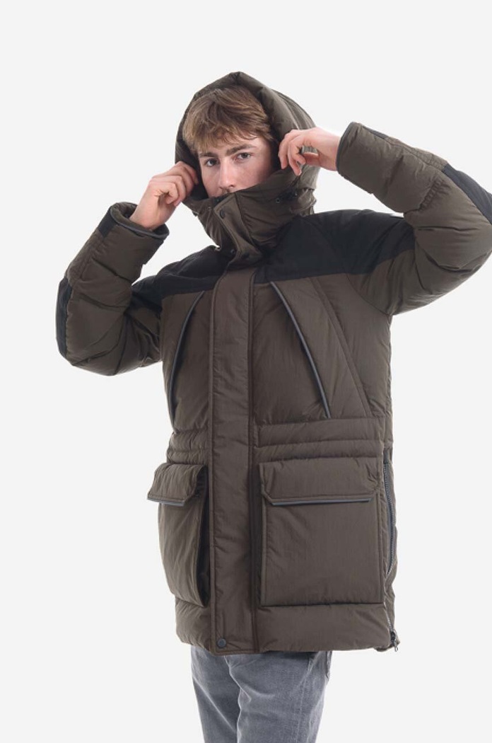Woolrich down jacket with green CFWOOU0524MRUT1723