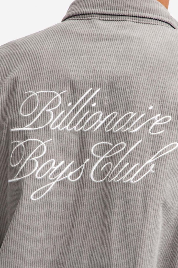 Billionaire Boys Club kurtka sztruksowa Corduroy Harrington Jacket szary B22204