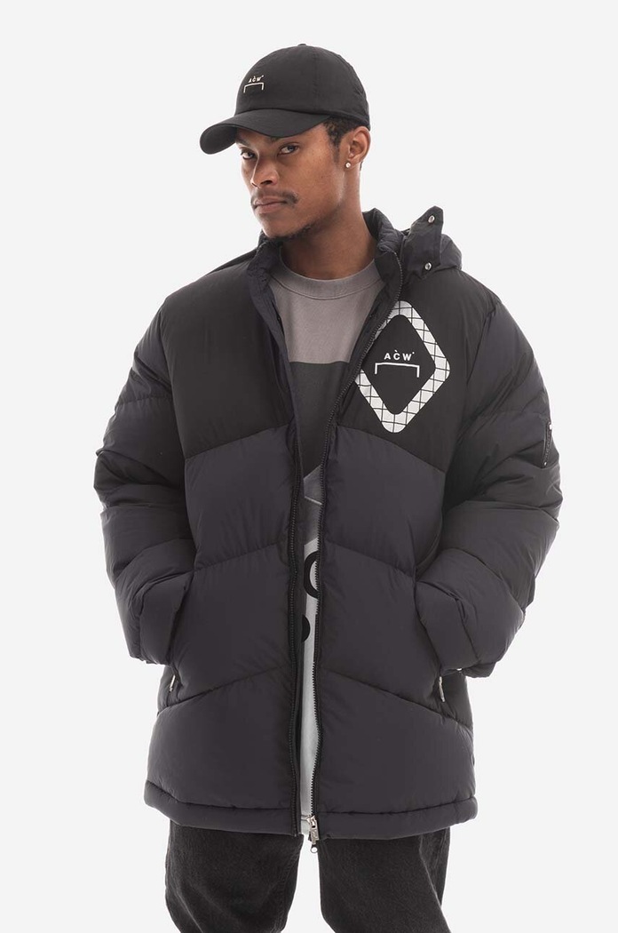 Пухова куртка A-COLD-WALL* Panelled Down Jacket з утепленням чорний ACWMO107.