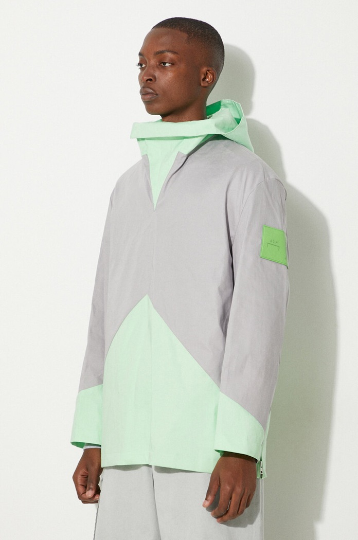 A-COLD-WALL* kurtka Woven Geometric Kagool szary ACWMO095A.