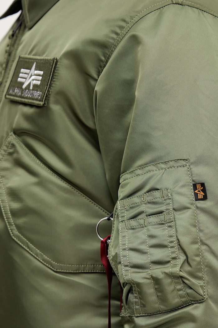 Alpha Industries kurtka bomber CWU-45 Heritage Bomber 100102.01 zielony
