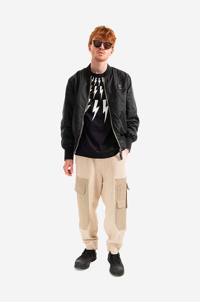 Alpha Industries geacă bomber cu două fețe x Neil Barrett MA-1 verde 106120.01