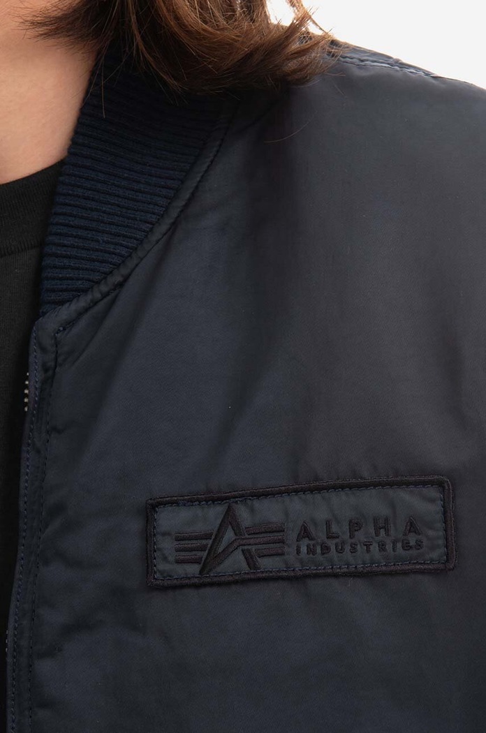 Bomber bunda Alpha Industries MA-1 VF Authentic Overdyed 108130 07 námořnická modř 108130.07