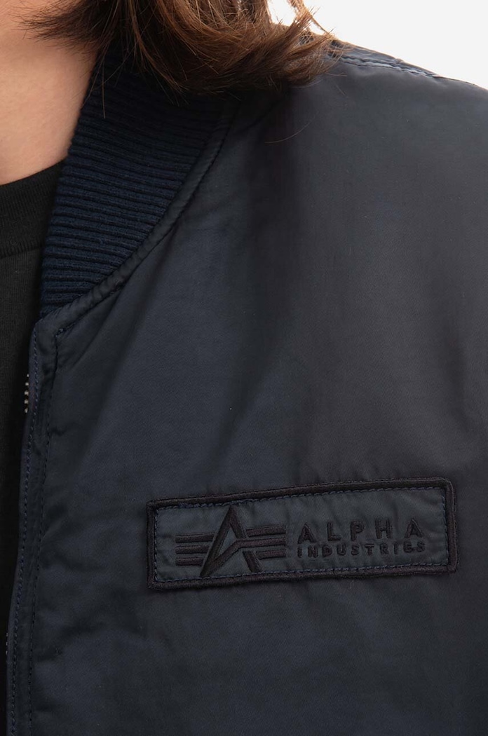 Bomber bunda Alpha Industries MA-1 VF Authentic Overdyed 108130 07 námořnická modř 108130.07