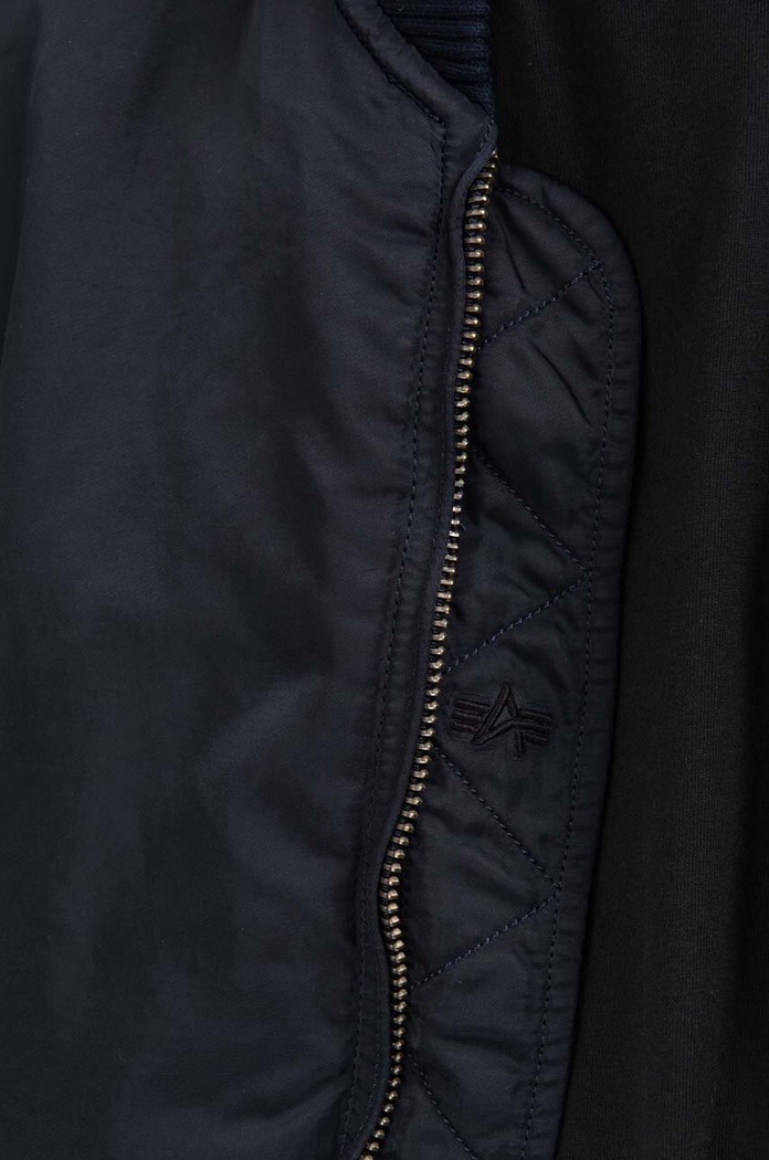 Bomber bunda Alpha Industries MA-1 VF Authentic Overdyed 108130 07 108130.07 námořnická modř