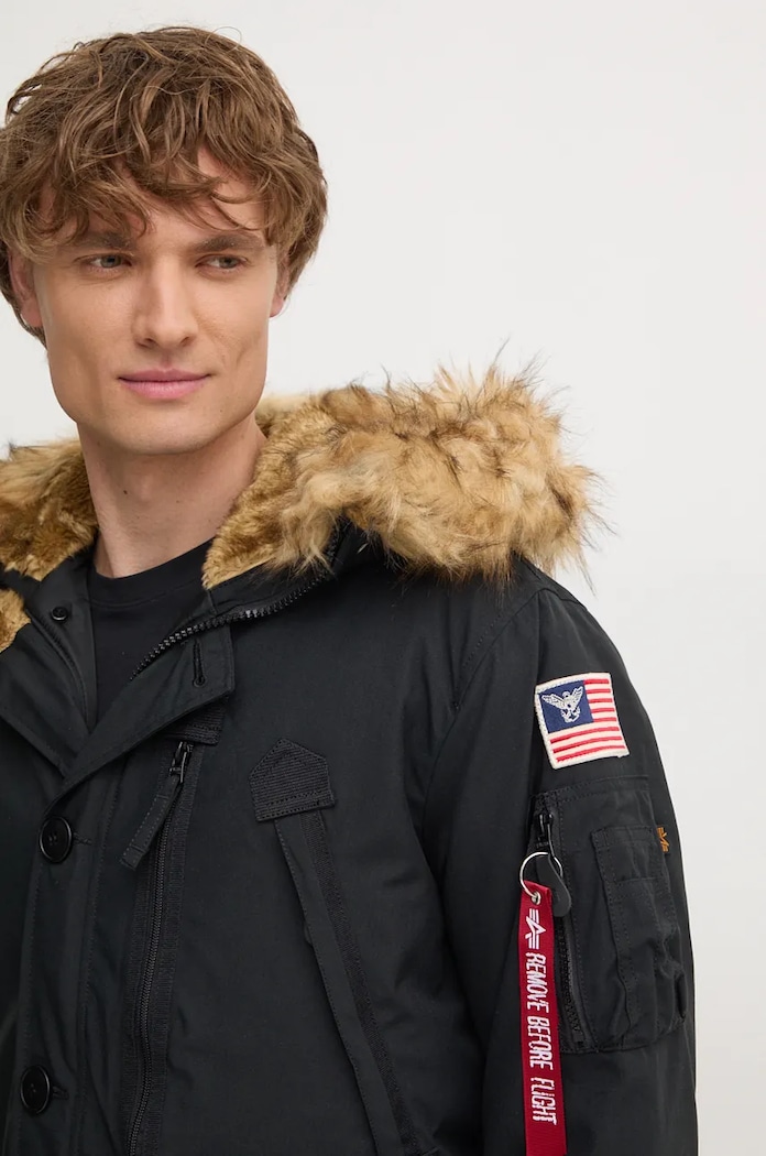 Μπουφάν Alpha Industries Polar Jacekt μαύρο 123144.03