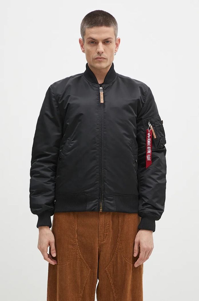 Яке бомбър Alpha Industries MA-1 VF 59 191118 03 преходна изолация черен 191118.03