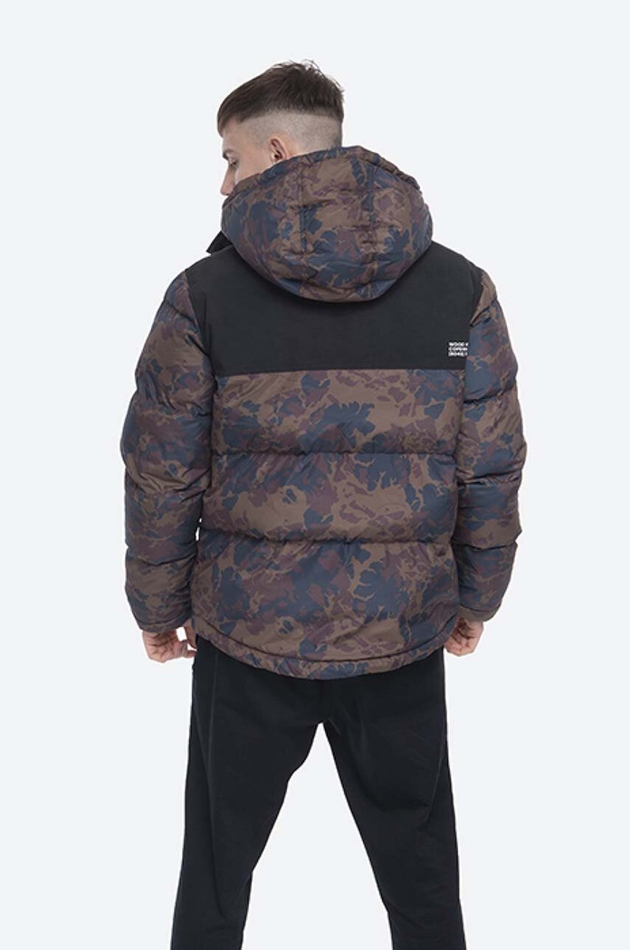 Oblečenie Páperová bunda Wood Andy Down Anorak 12035909-1223 KHAKI AOP 12035909.1223 hnedá