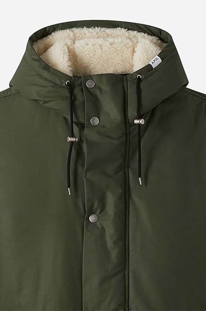 Jakna A.P.C. Parka Hector COEZV-H30179 BLACK COEZV.H30179 zelena