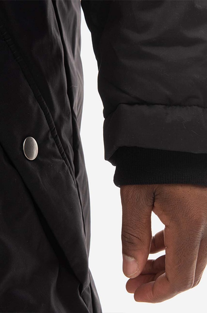 A.P.C. geacă Parka Hector negru COEZV.H30179