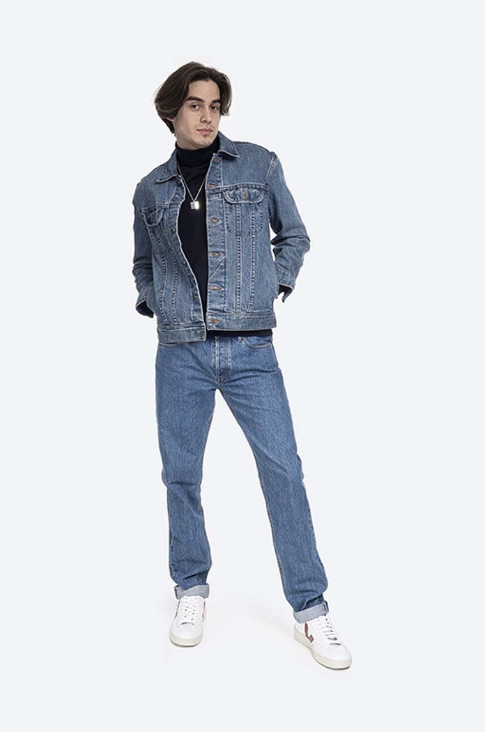 A.P.C. kurtka jeansowa Veste Jean Us COZZK.H02223 niebieski AA00