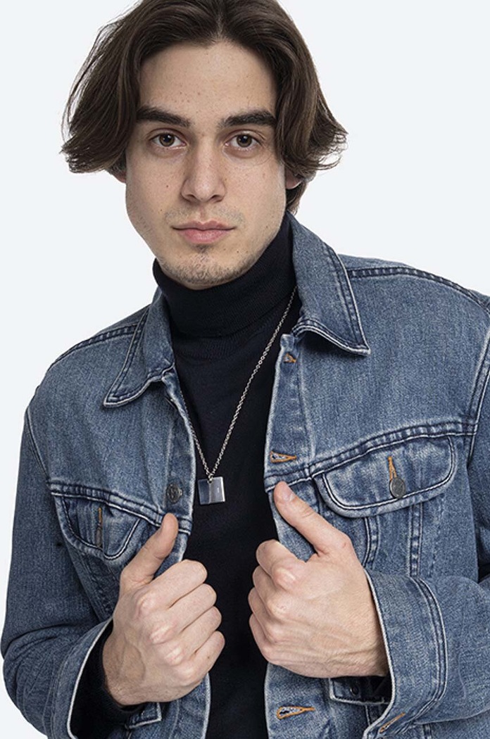 A.P.C. kurtka jeansowa Veste Jean Us niebieski COZZK.H02223