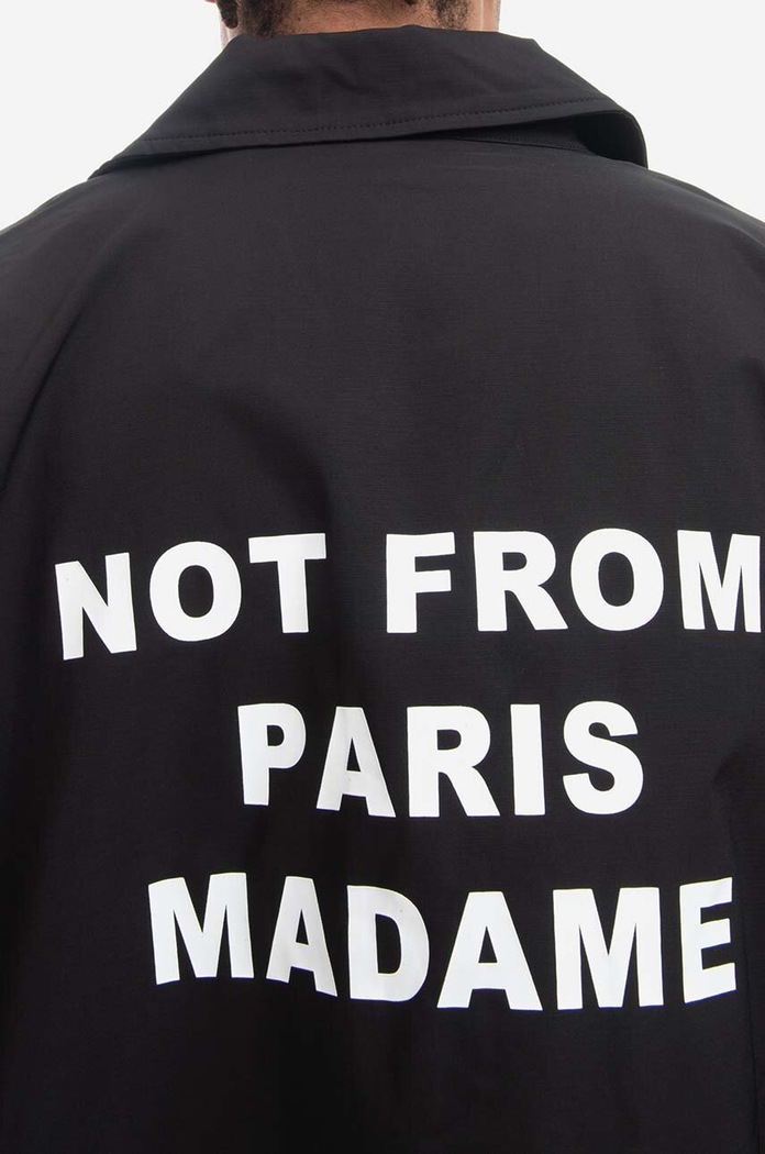 Drôle de Monsieur jacket La Veste Classic Not From Paris Madame black PERM.JT008.BL