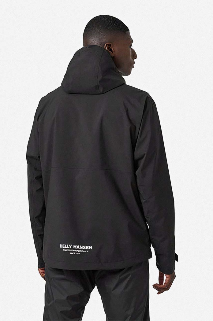 Helly Hansen rain jacket Move Hooded Rain Jacket 53757 black SS23